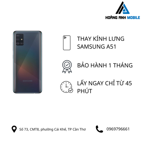 Thay kính lưng Samsung A51
