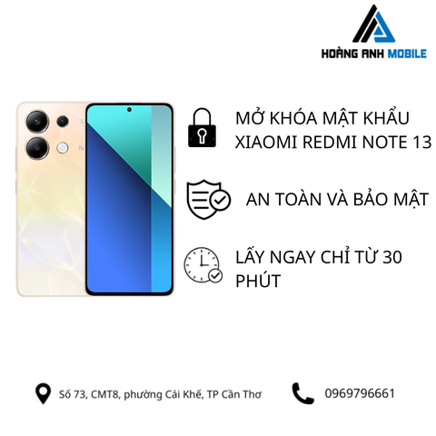 Mở Khóa Mật Khẩu Redmi Note 13