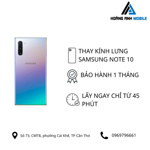 Thay kính lưng Samsung Note 10