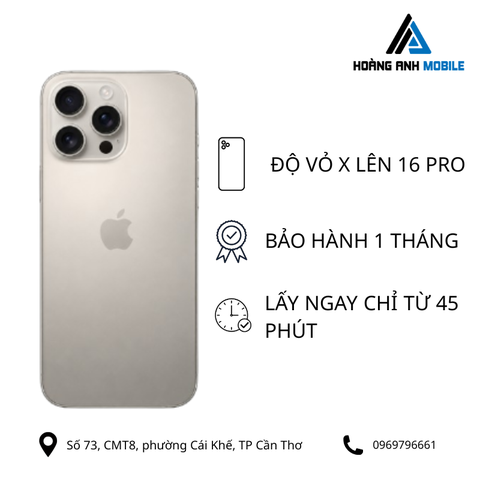Độ vỏ iPhone X lên 16 Pro