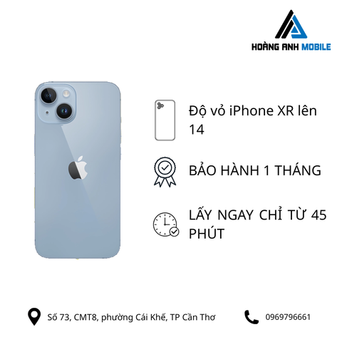 Độ vỏ iPhone XR lên 13/14