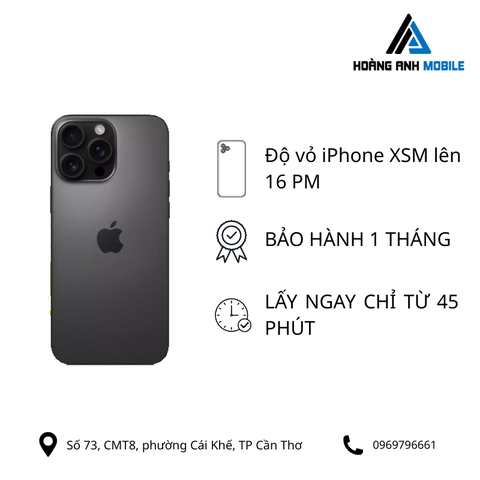 Độ vỏ XS Max lên 16 Pro Max