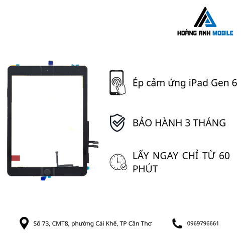 Ép cảm ứng iPad Gen 6