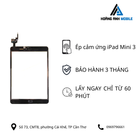 Ép cảm ứng iPad Mini 3