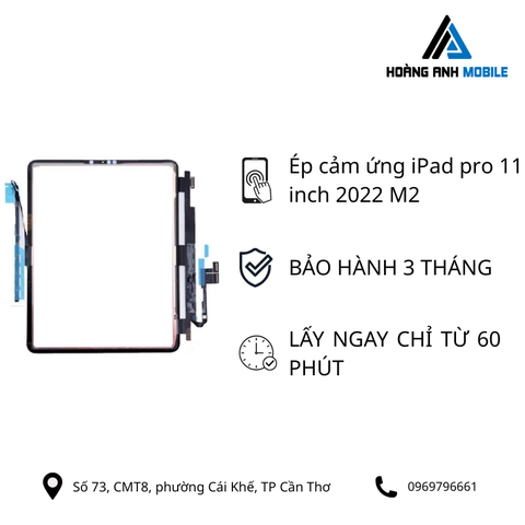 Ép cảm ứng iPad pro 11 inch 2022 M2