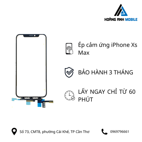 Ép cảm ứng iPhone Xs Max