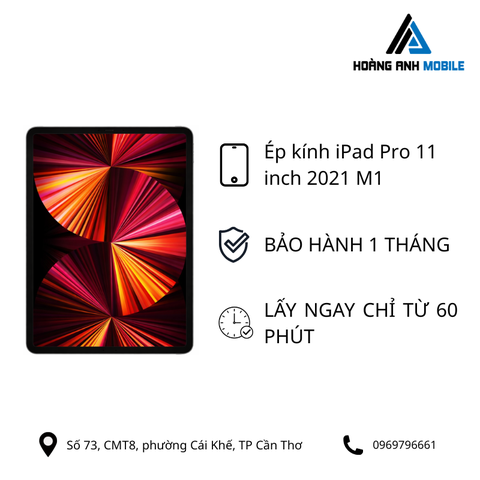 Ép kính iPad Pro 11 inch 2021 M1