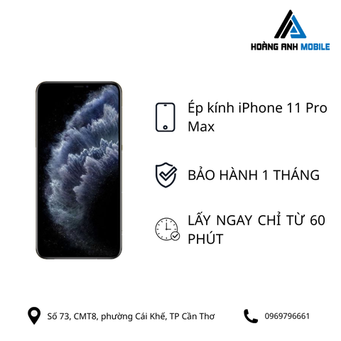 Ép kính iPhone 11 Pro Max