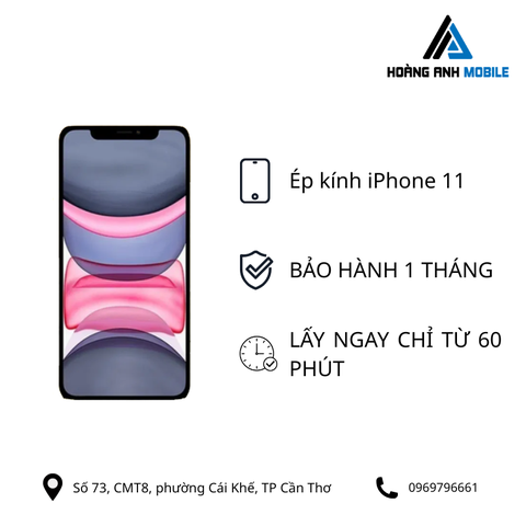 Ép kính iPhone 11