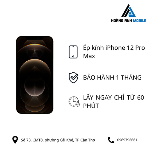 Ép kính iPhone 12 Pro Max