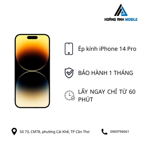 Ép kính iPhone 14 Pro
