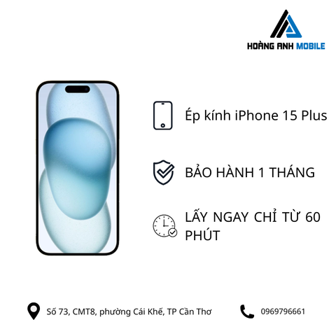 Ép kính iPhone 15 Plus
