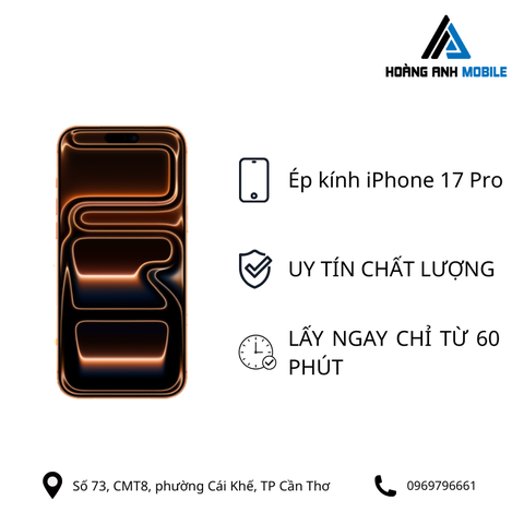 Ép kính iPhone 17 Pro