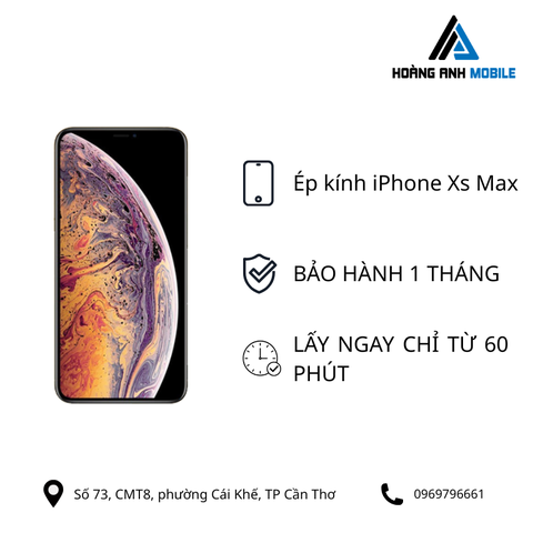 Ép kính iPhone Xs Max