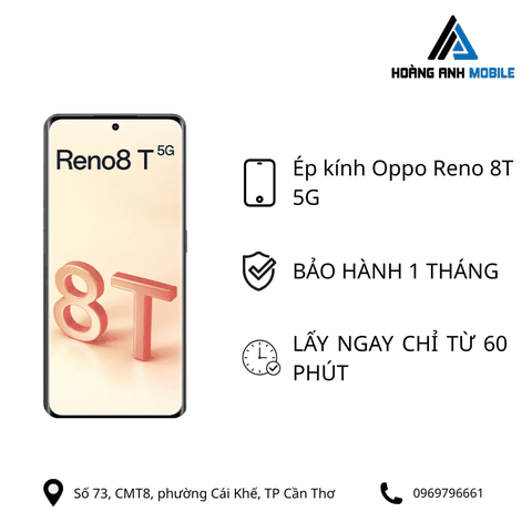 Ép kính Oppo Reno 8T 5G