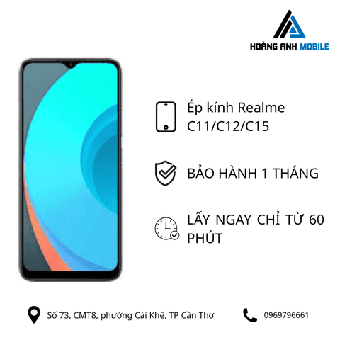 Ép kính Realme C11/C12/C15