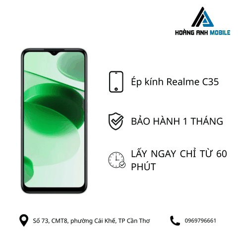 Ép kính Realme C35
