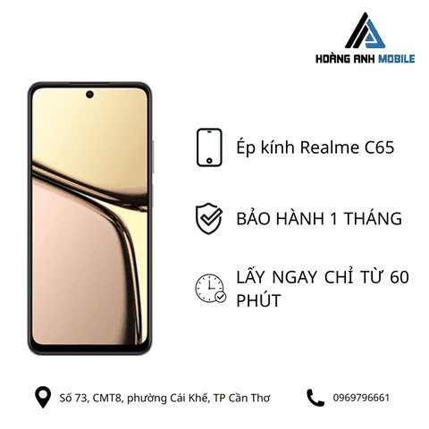Ép kính Realme C65