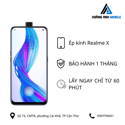 Ép kính Realme X