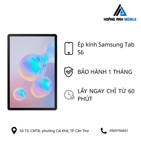 Ép kính Samsung Tab S6 (T865)