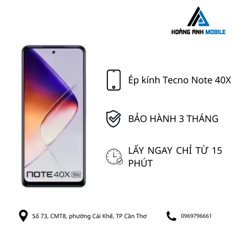 Ép kính Tecno Note 40X