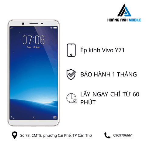Ép kính Vivo Y71