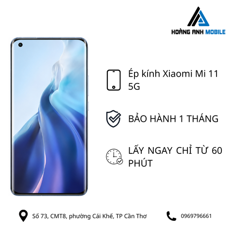 Ép kính Xiaomi Mi 11 5G