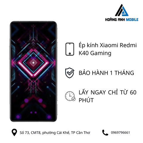 Ép kính Xiaomi Redmi K40 Gaming