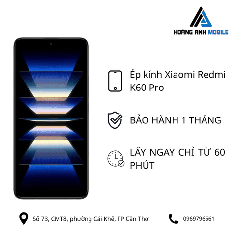 Ép kính Xiaomi Redmi K60 Pro