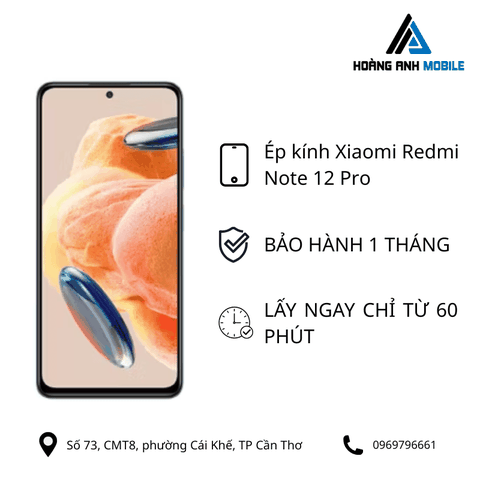 Ép kính Xiaomi Redmi Note 12 Pro