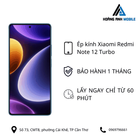 Ép kính Xiaomi Redmi Note 12 Turbo