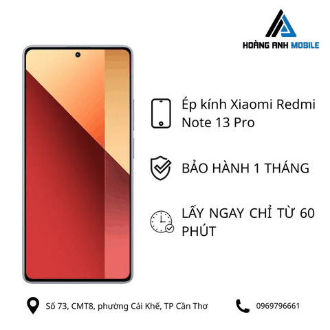 Ép kính Xiaomi Redmi Note 13 Pro