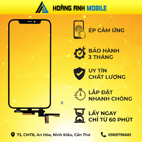Ép cảm ứng iPhone Xs