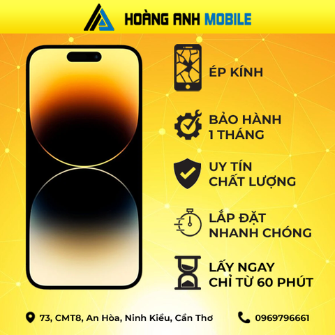 Ép kính iPhone 14 Pro