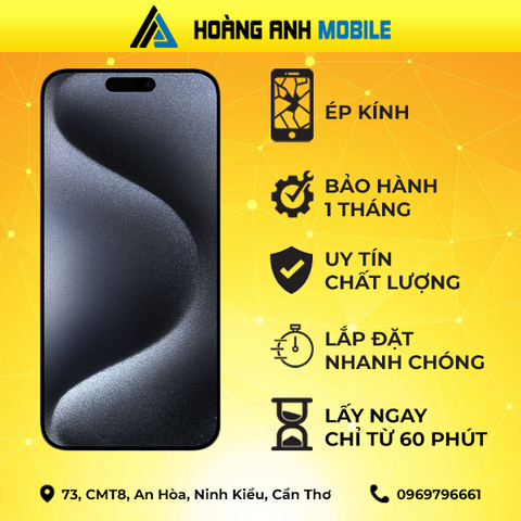 Ép kính iPhone 15 Pro