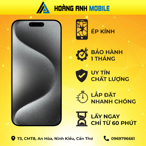 Ép kính iPhone 15 Pro Max