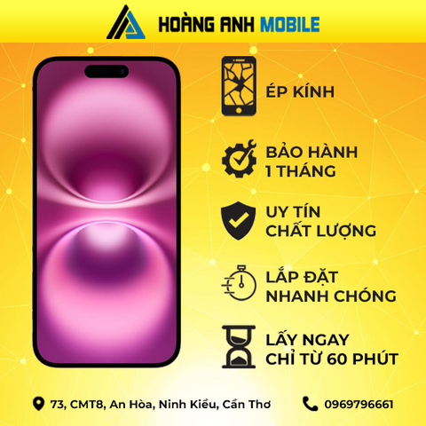 Ép kính iPhone 16