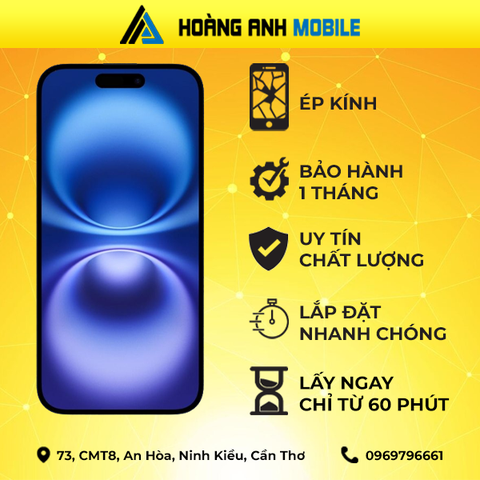 Ép kính iPhone 16 Plus