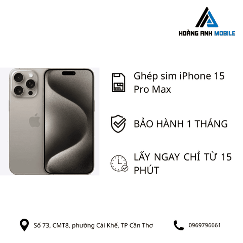 Ghép sim iPhone 15 Series