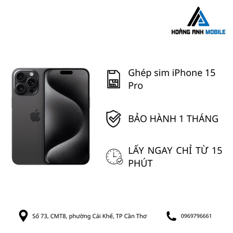 Ghép sim iPhone 15 Series