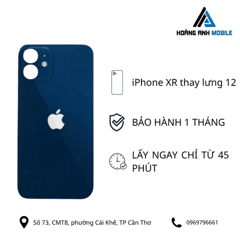 iPhone XR thay lưng 12