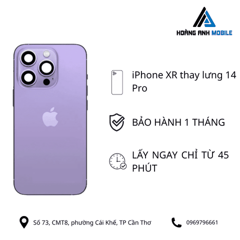 iPhone XR thay lưng 12Pro/13Pro/14Pro