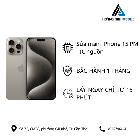 Sửa main iPhone 15 PM - IC nguồn