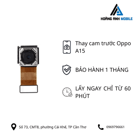 Thay camera trước Oppo A15