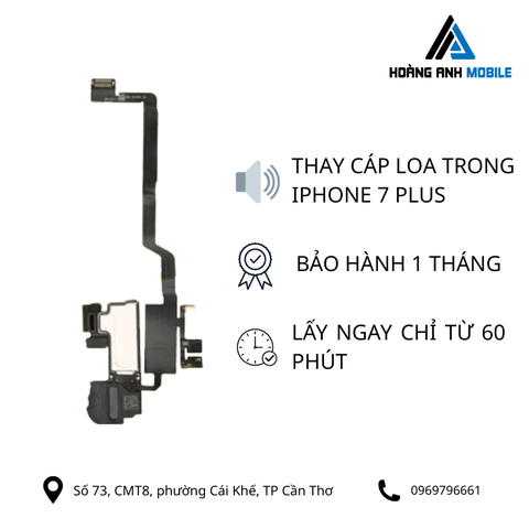 Thay cáp loa trong iPhone 7 Plus