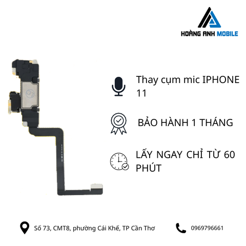 Thay cụm mic iPhone 11