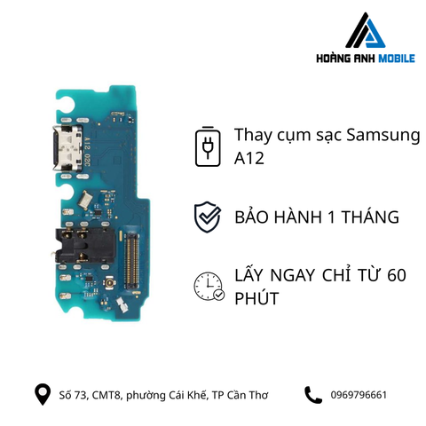 Thay cụm sạc Samsung A12