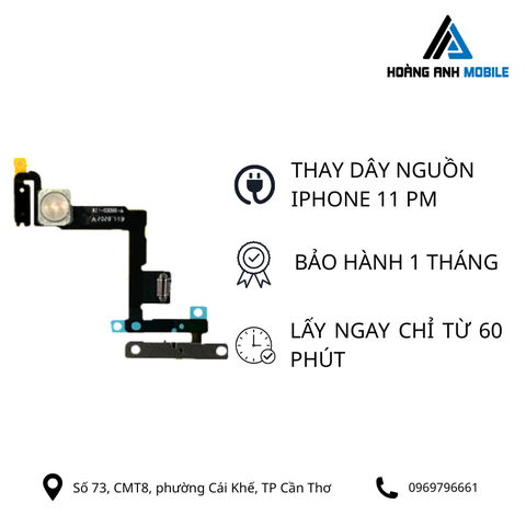 Thay dây nguồn iPhone 11 Pro Max