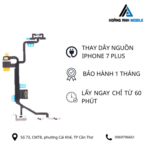 Thay dây nguồn iPhone 7 Plus