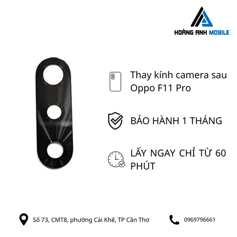 Thay kính camera sau Oppo F11 Pro